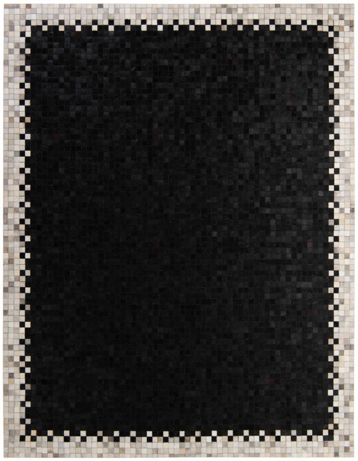 Detail image of 8' 2 x 9' 11 Cowhide - Patchwork Rug