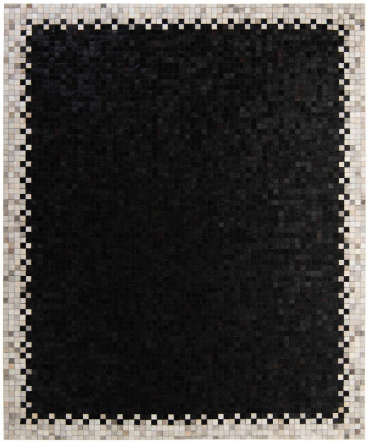 Detail image of 8' 2 x 9' 11 Cowhide - Patchwork Rug