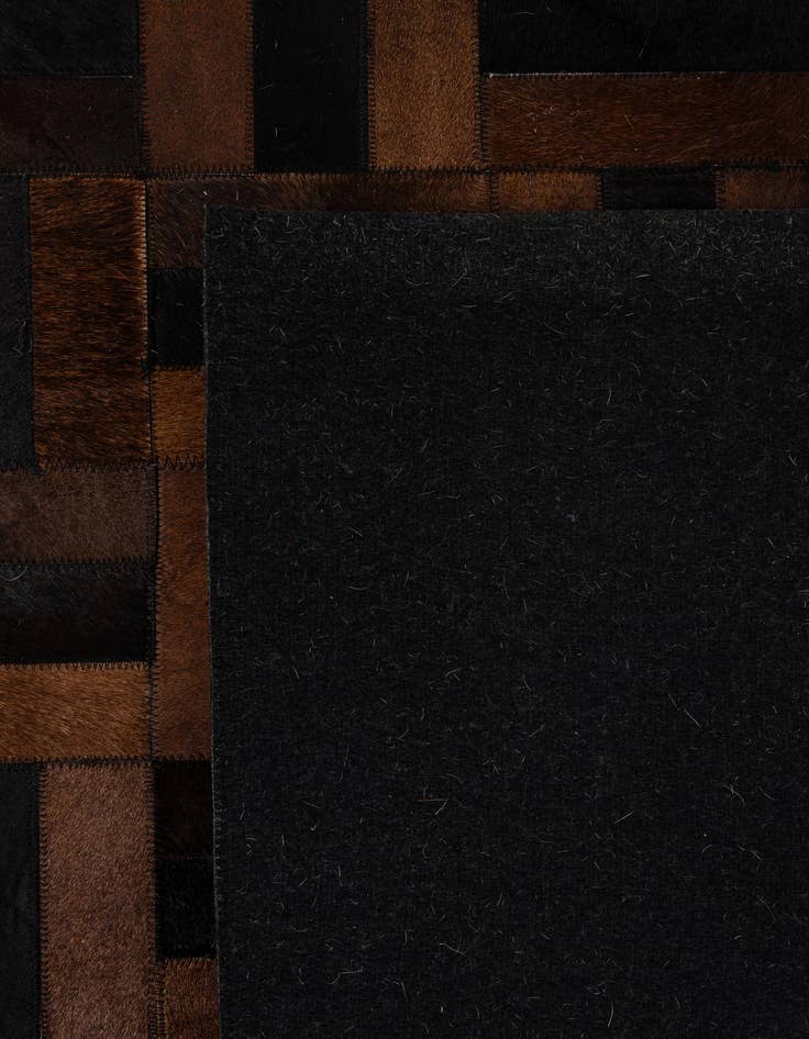 Detail image of 8' 2 x 10' Cowhide - Patchwork Rug