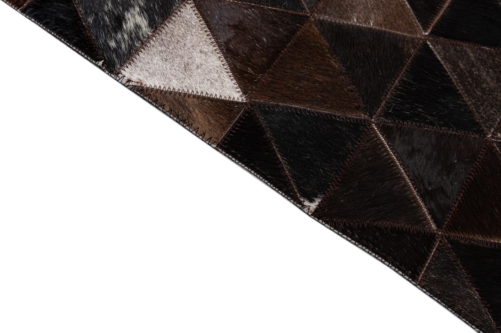 7' 11 x 9' 8 Cowhide - Patchwork Rug