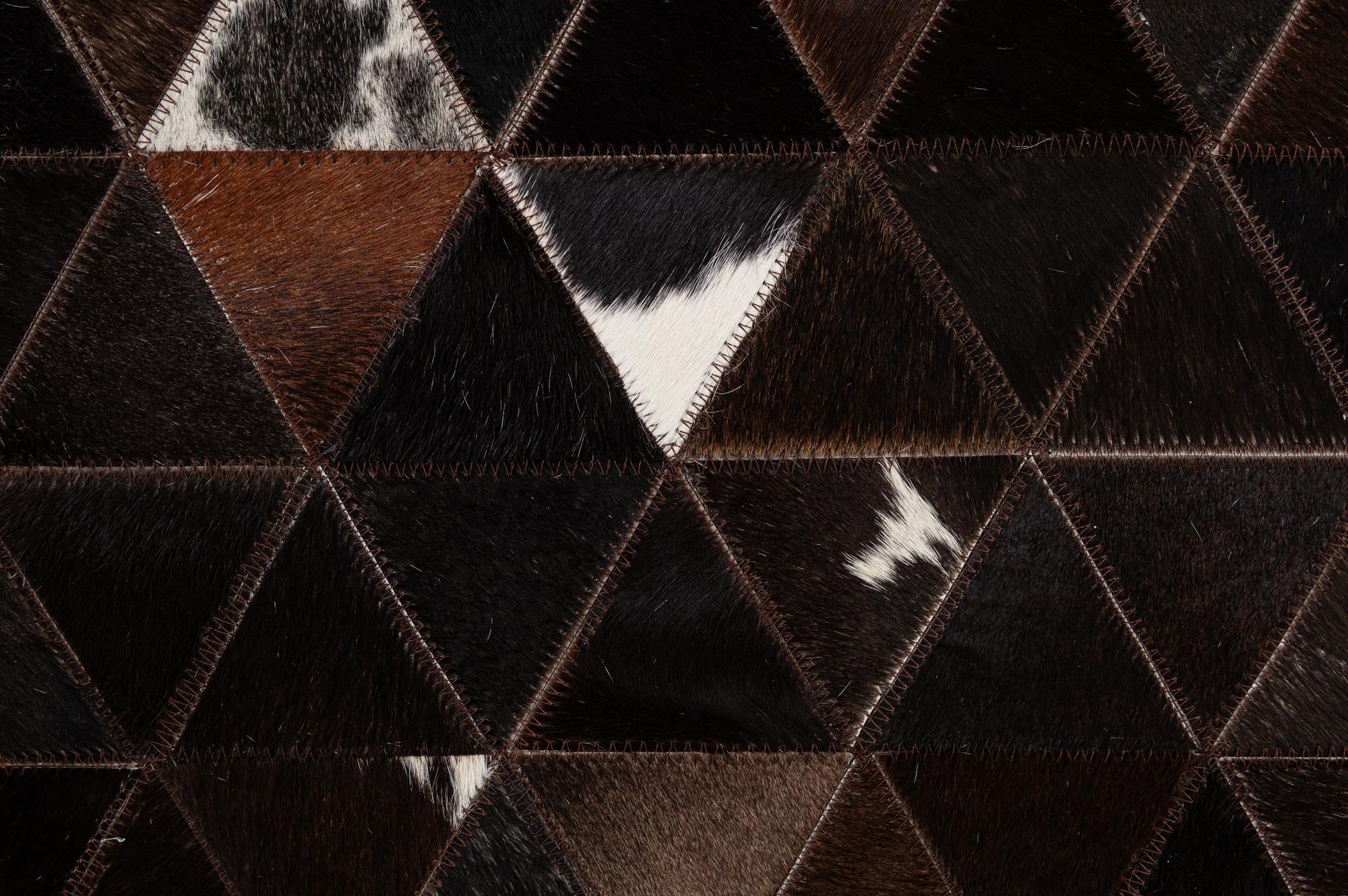 7' 11 x 9' 8 Cowhide - Patchwork Rug