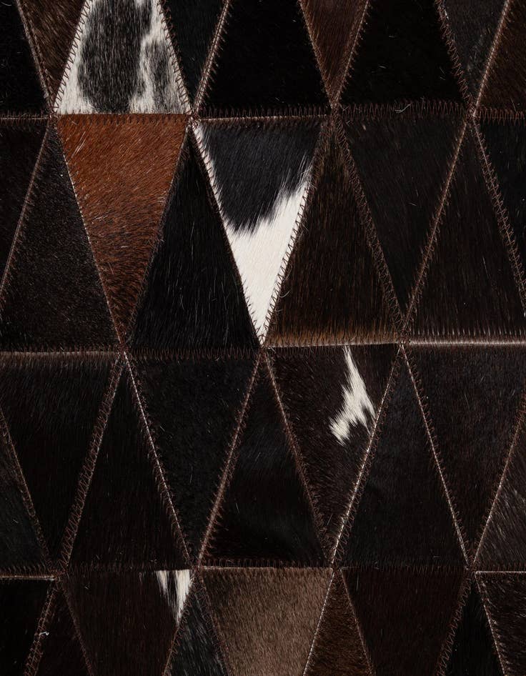 Detail image of 7' 11 x 9' 8 Cowhide - Patchwork Rug