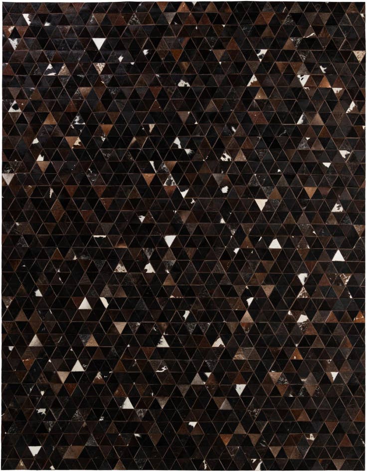 Detail image of 7' 11 x 9' 8 Cowhide - Patchwork Rug