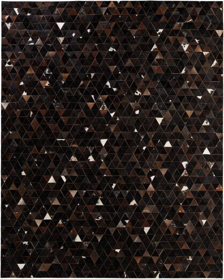 Detail image of 7' 11 x 9' 8 Cowhide - Patchwork Rug