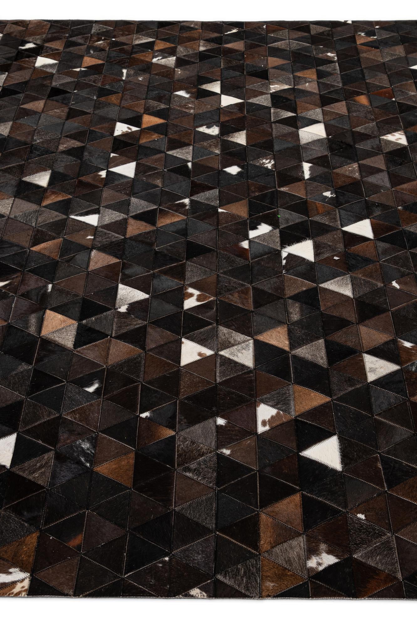 8' x 9' 9 Cowhide - Patchwork Rug