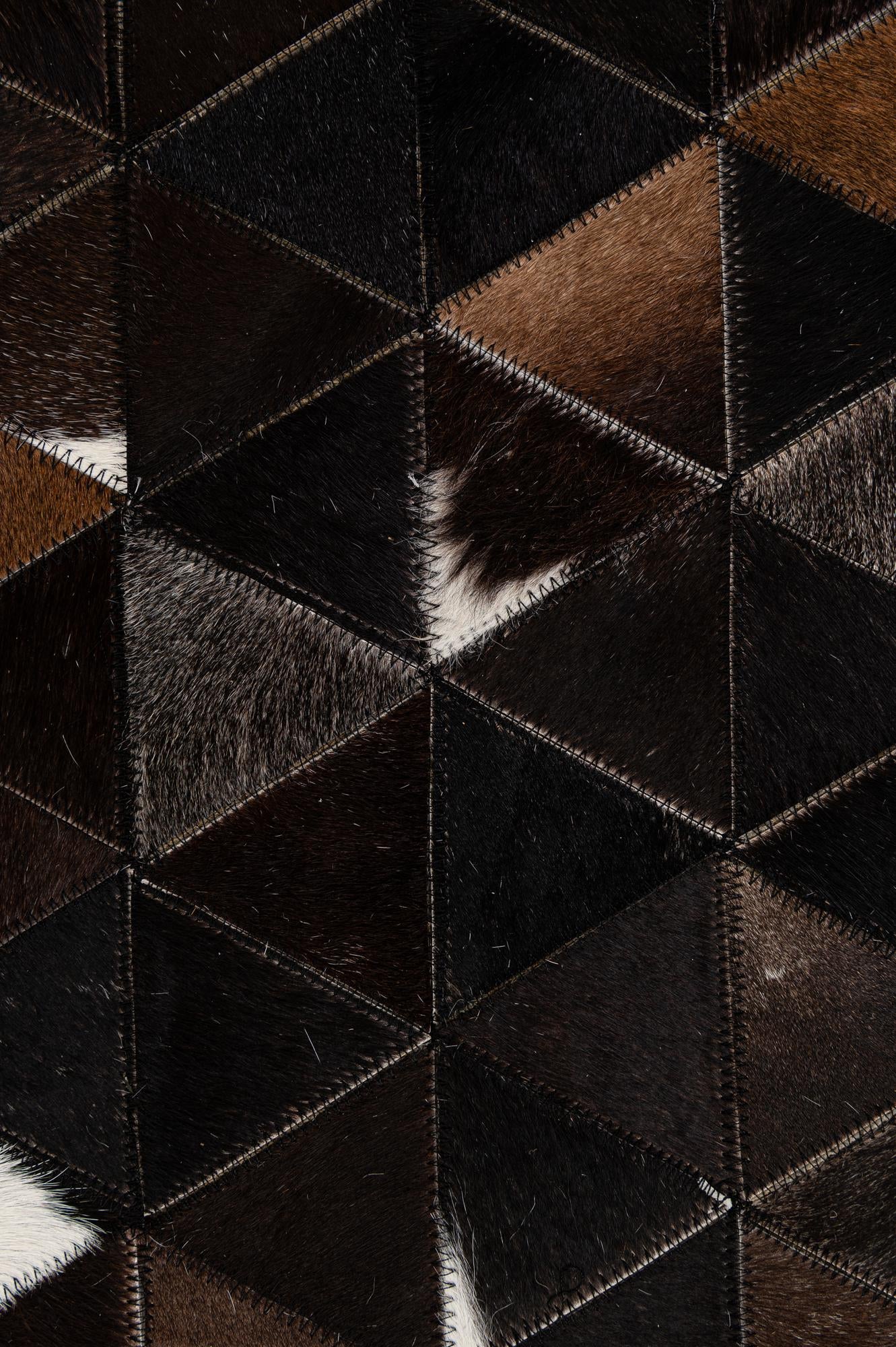 8' x 9' 9 Cowhide - Patchwork Rug