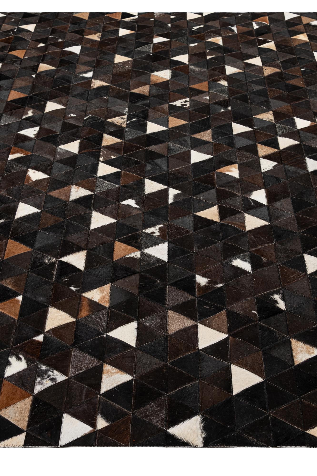 7' 11 x 9' 8 Cowhide - Patchwork Rug
