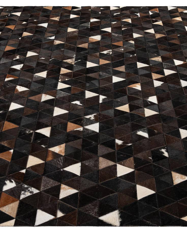Detail image of 7' 11 x 9' 8 Cowhide - Patchwork Rug