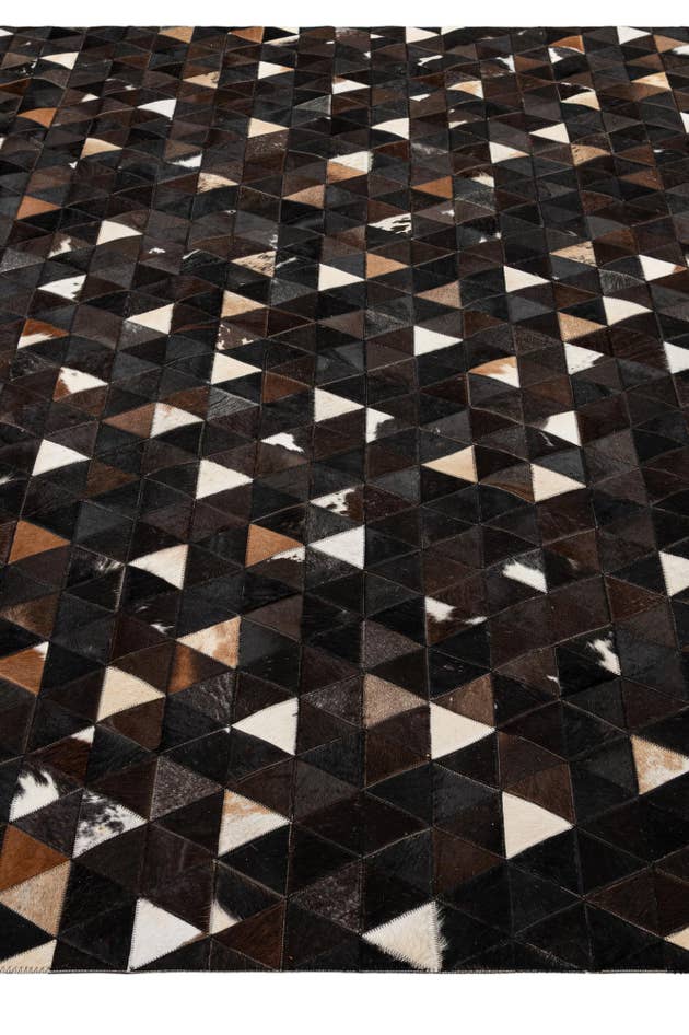 Detail image of 7' 11 x 9' 8 Cowhide - Patchwork Rug