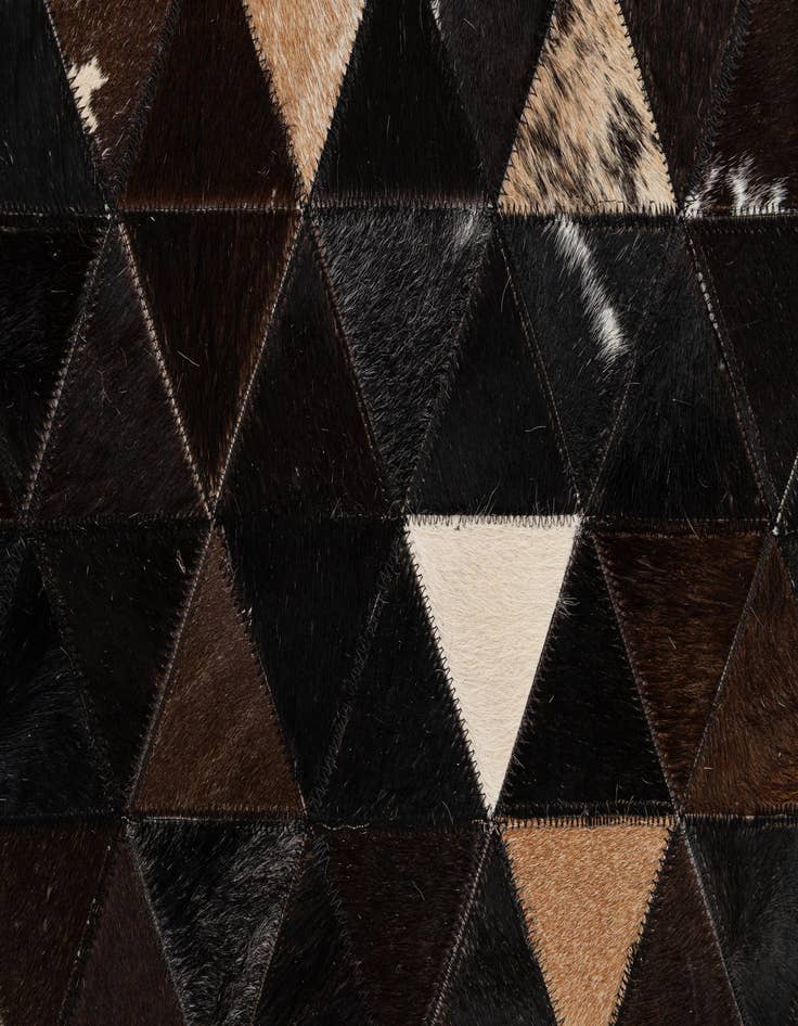 Detail image of 7' 11 x 9' 8 Cowhide - Patchwork Rug