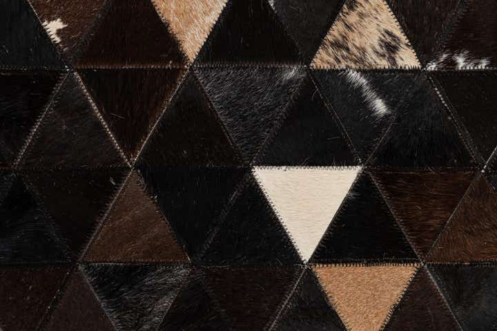7' 11 x 9' 8 Cowhide - Patchwork Rug