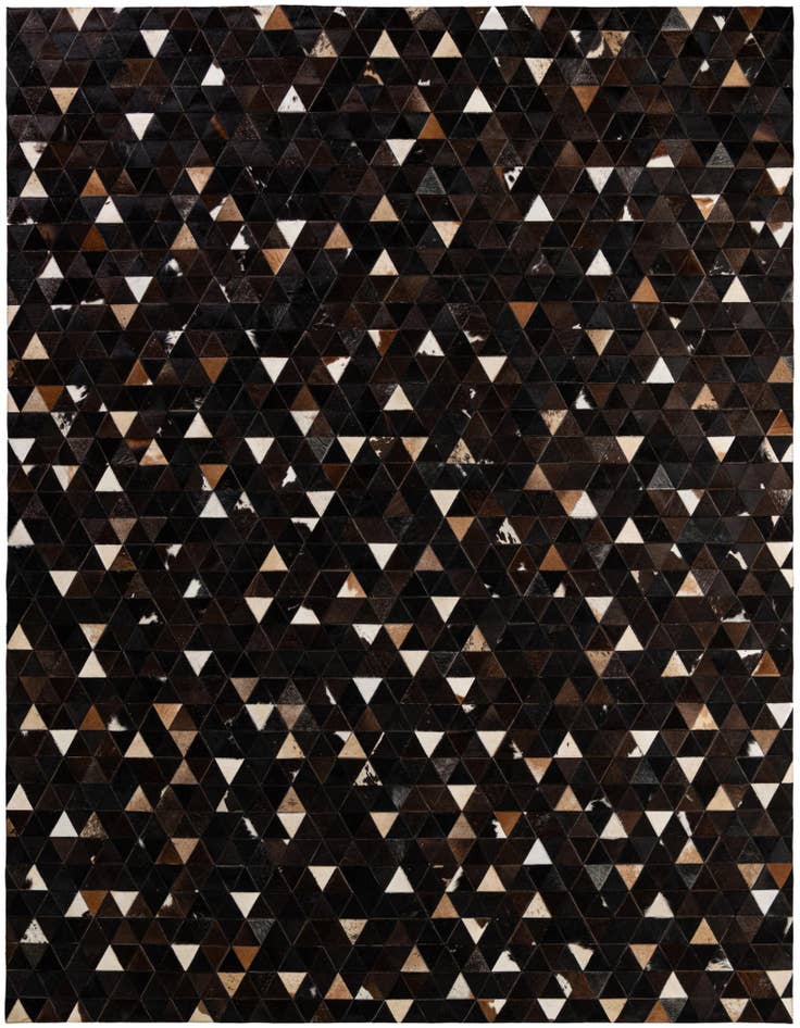 Detail image of 7' 11 x 9' 8 Cowhide - Patchwork Rug