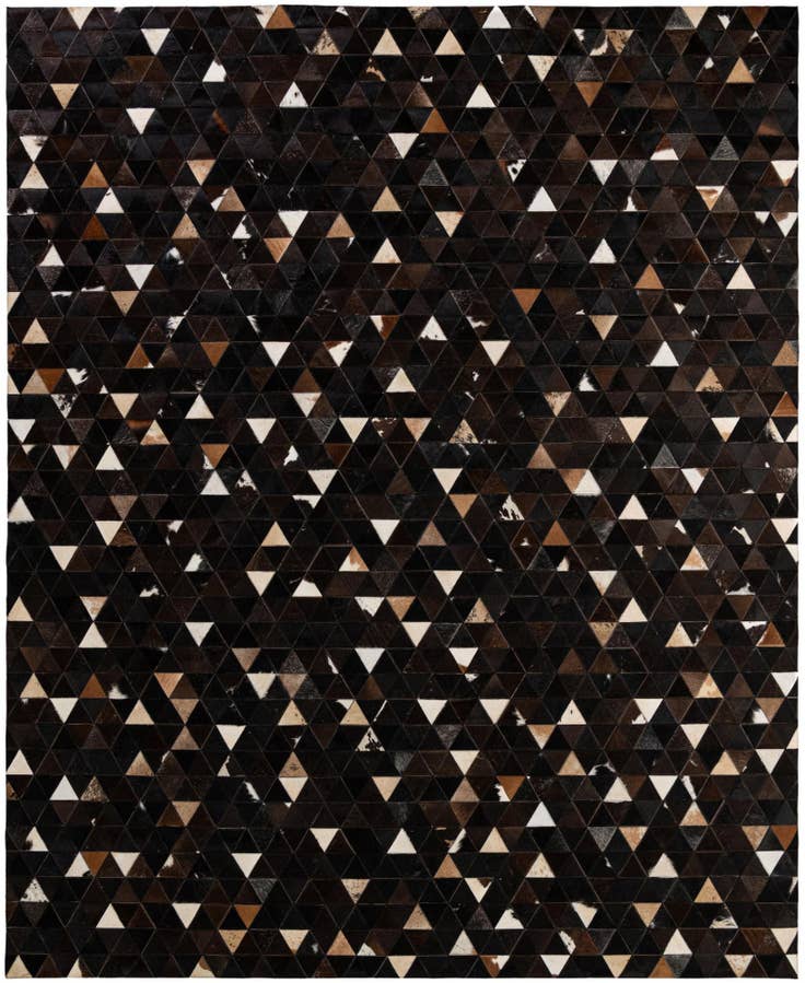 Detail image of 7' 11 x 9' 8 Cowhide - Patchwork Rug