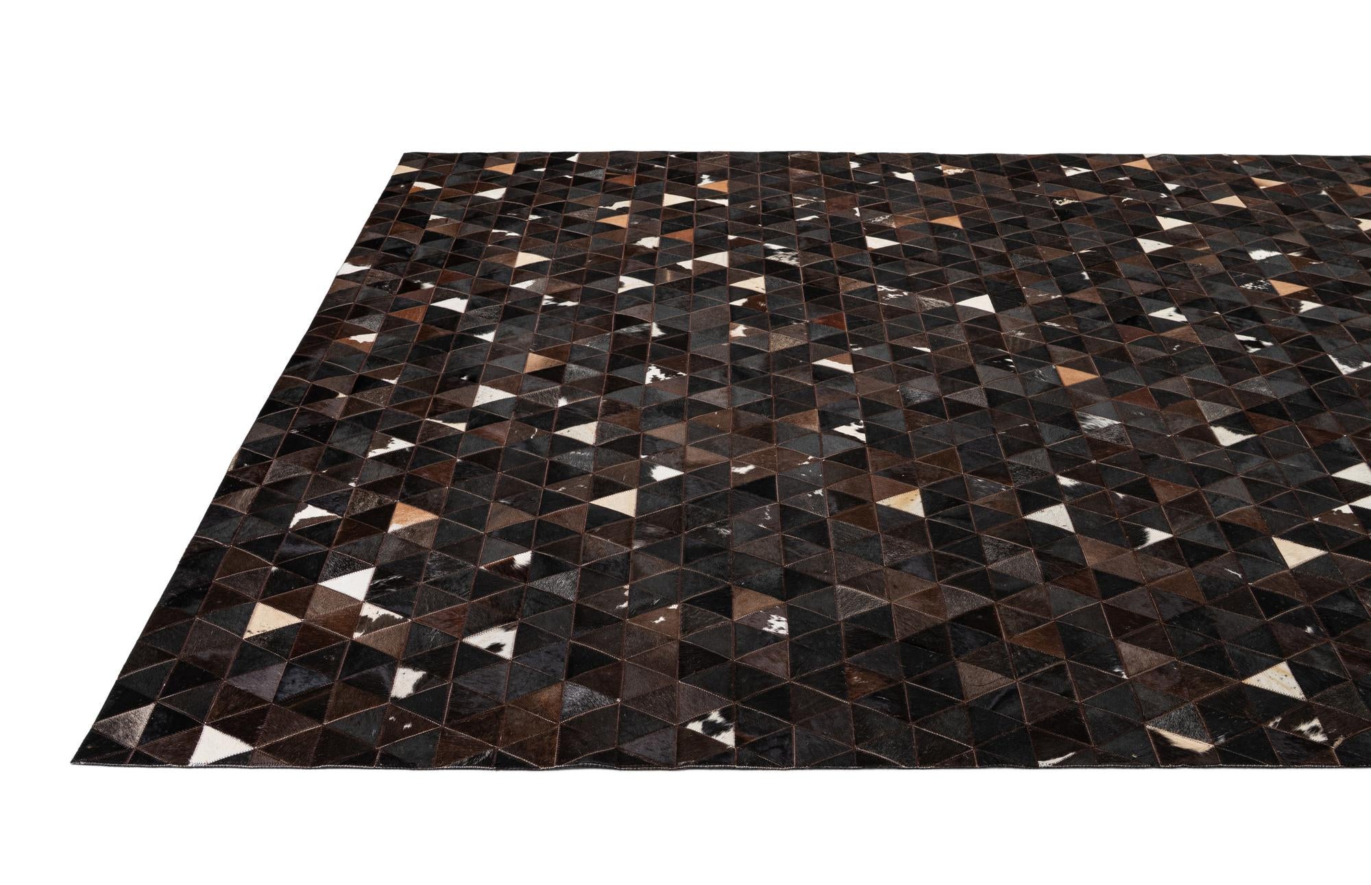 7' 11 x 9' 10 Cowhide - Patchwork Rug