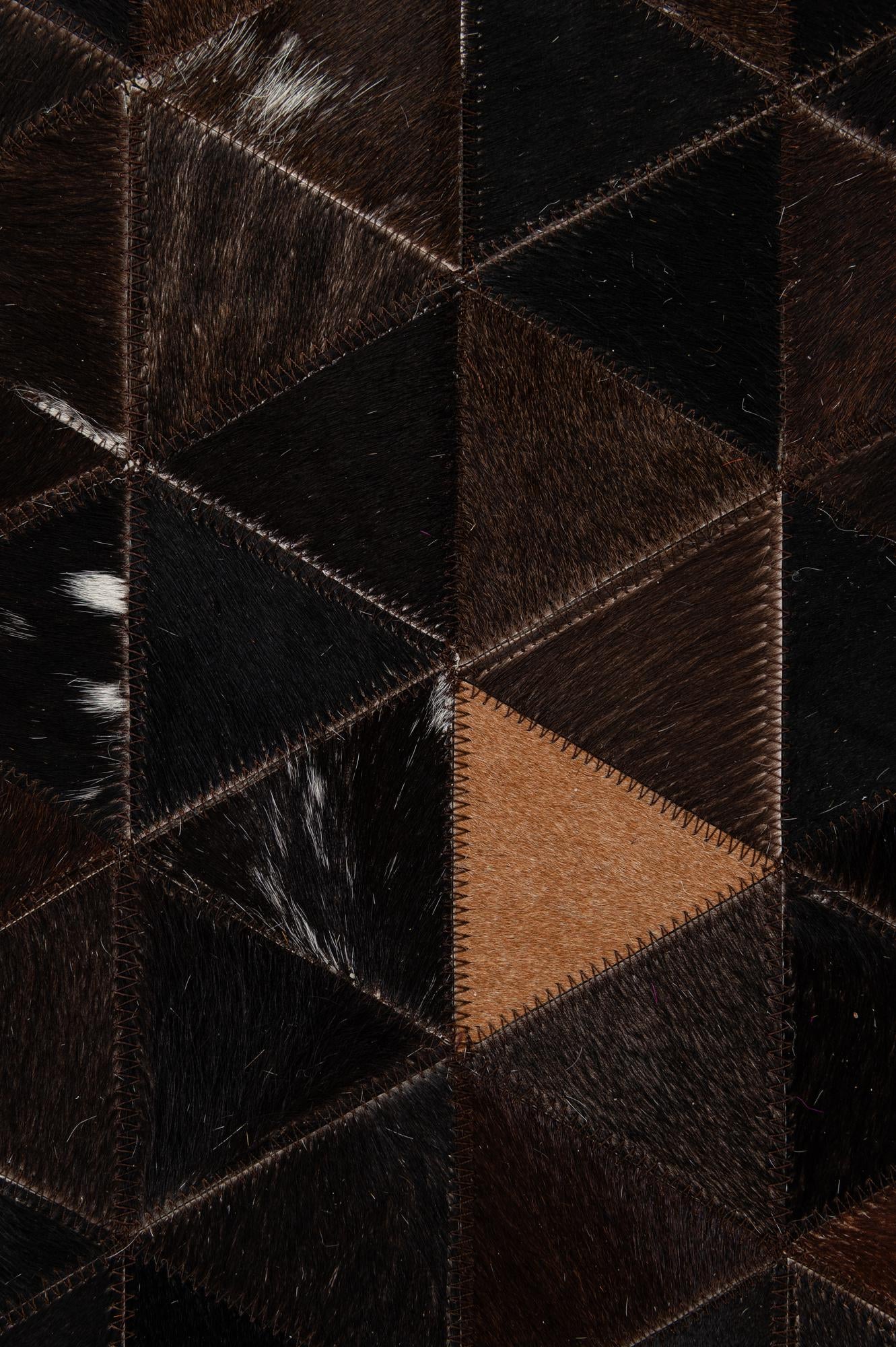 7' 11 x 9' 10 Cowhide - Patchwork Rug