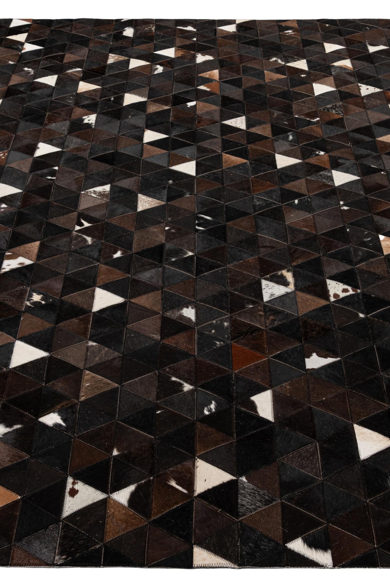 7' 11 x 9' 10 Cowhide - Patchwork Rug