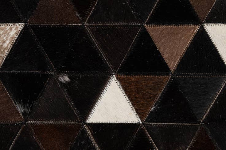 Detail image of 7' 11 x 9' 10 Cowhide - Patchwork Rug
