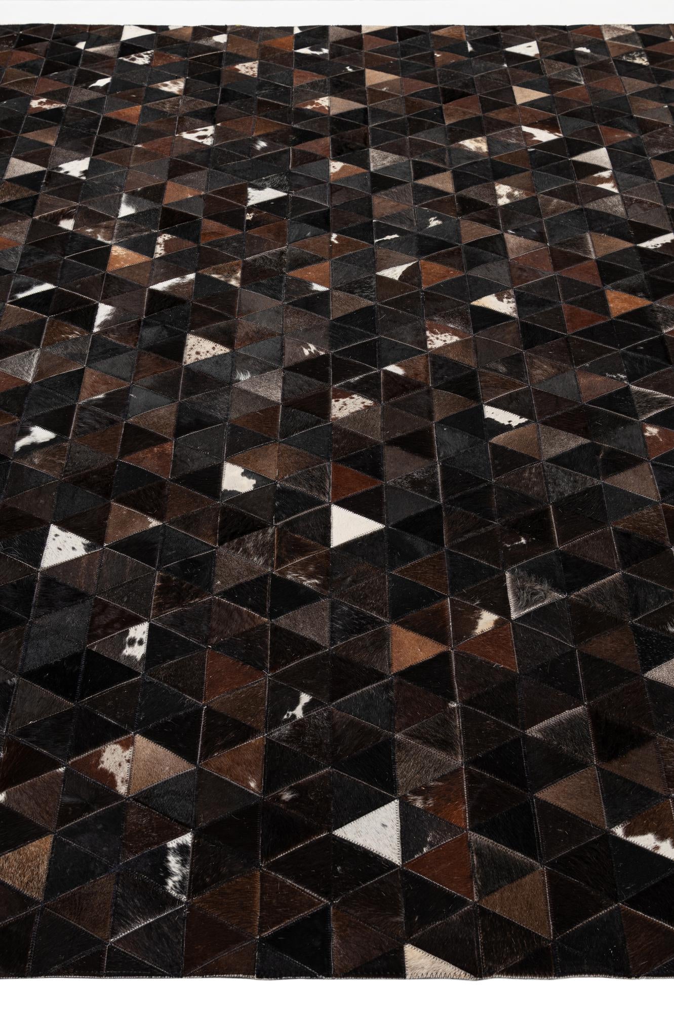 8' x 9' 9 Cowhide - Patchwork Rug