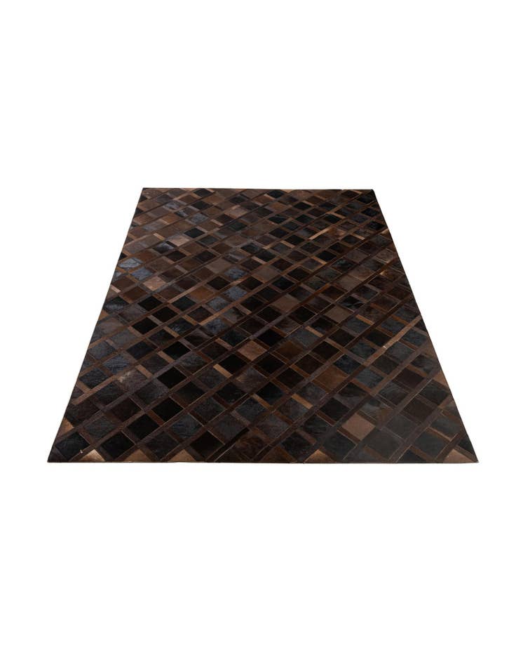 Detail image of 4' 11 x 8' 3 Cowhide - Patchwork Rug