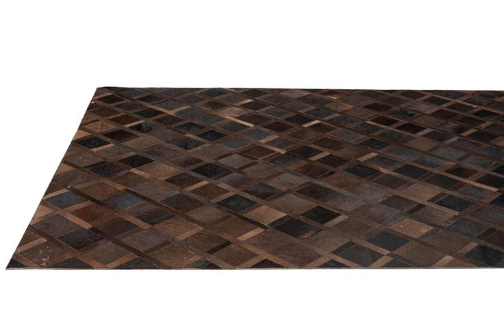 Detail image of 4' 11 x 8' 3 Cowhide - Patchwork Rug