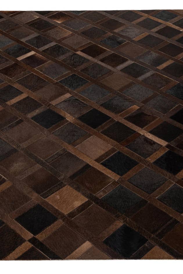 Detail image of 4' 11 x 8' 3 Cowhide - Patchwork Rug