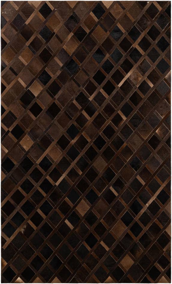 Detail image of 4' 11 x 8' 3 Cowhide - Patchwork Rug