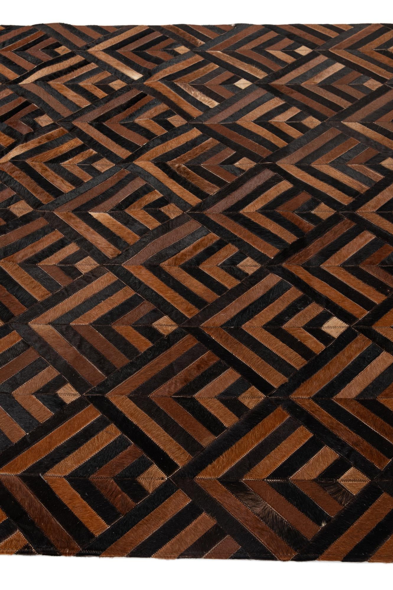 5' 1 x 7' 11 Cowhide - Patchwork Rug