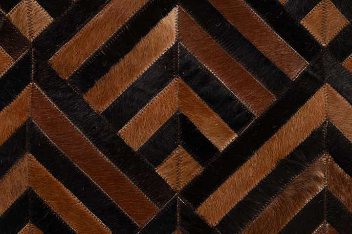 5' 1 x 7' 11 Cowhide - Patchwork Rug