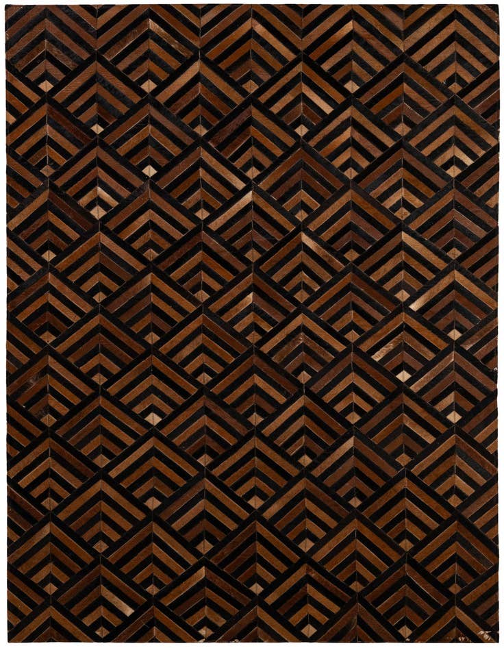 Detail image of 5' 1 x 7' 11 Cowhide - Patchwork Rug