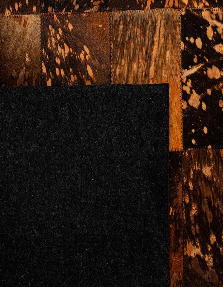 Detail image of 5' 4 x 7' 6 Cowhide - Patchwork Rug