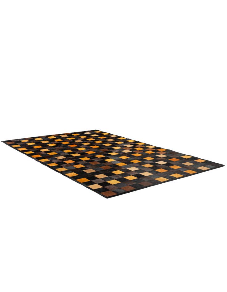 Detail image of 5' 2 x 8' Cowhide - Patchwork Rug