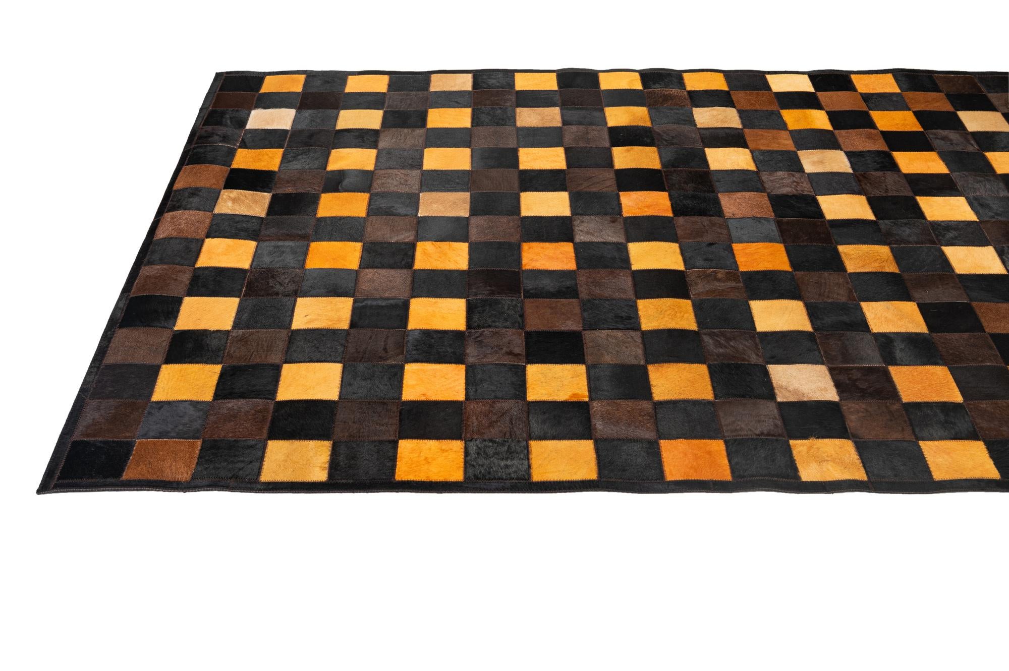 5' 2 x 8' Cowhide - Patchwork Rug