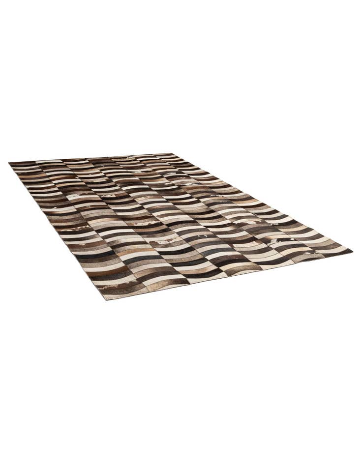 Detail image of 5' 1 x 7' 10 Cowhide - Patchwork Rug