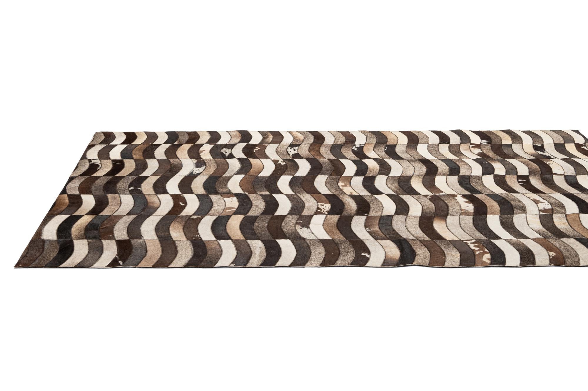 5' 1 x 7' 10 Cowhide - Patchwork Rug