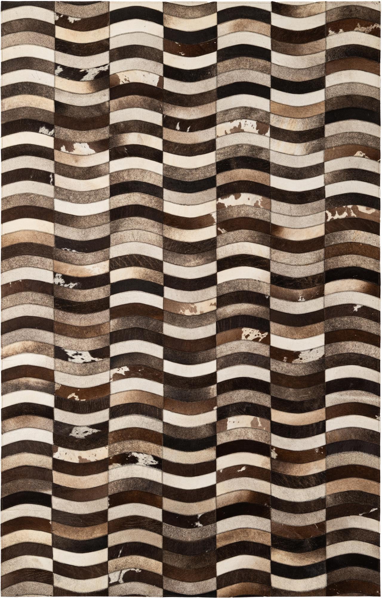 5' 1 x 7' 10 Cowhide - Patchwork Rug