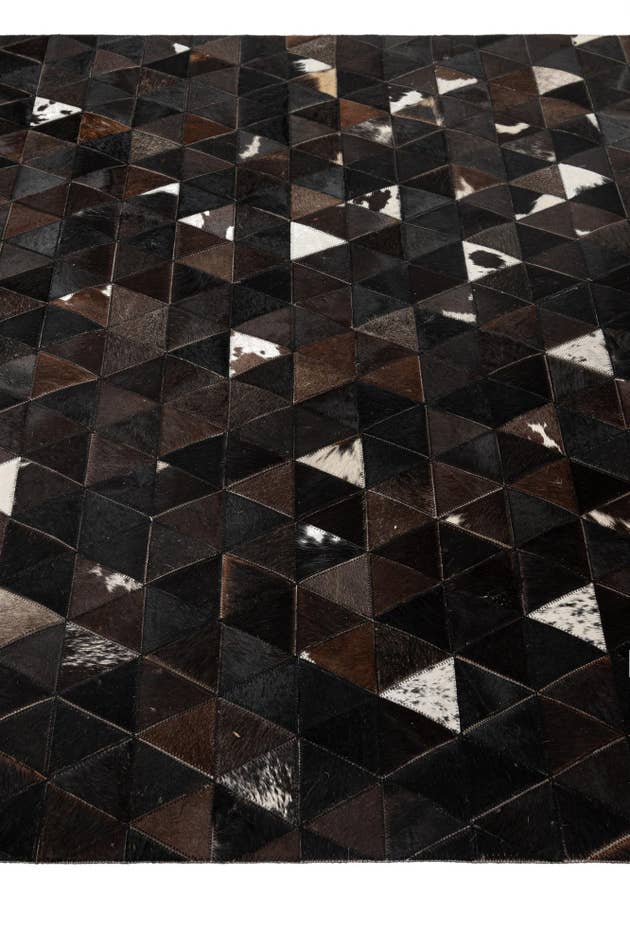 Detail image of 4' 11 x 7' 11 Cowhide - Patchwork Rug