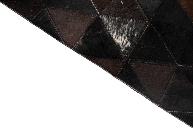 Detail image of 4' 11 x 7' 11 Cowhide - Patchwork Rug