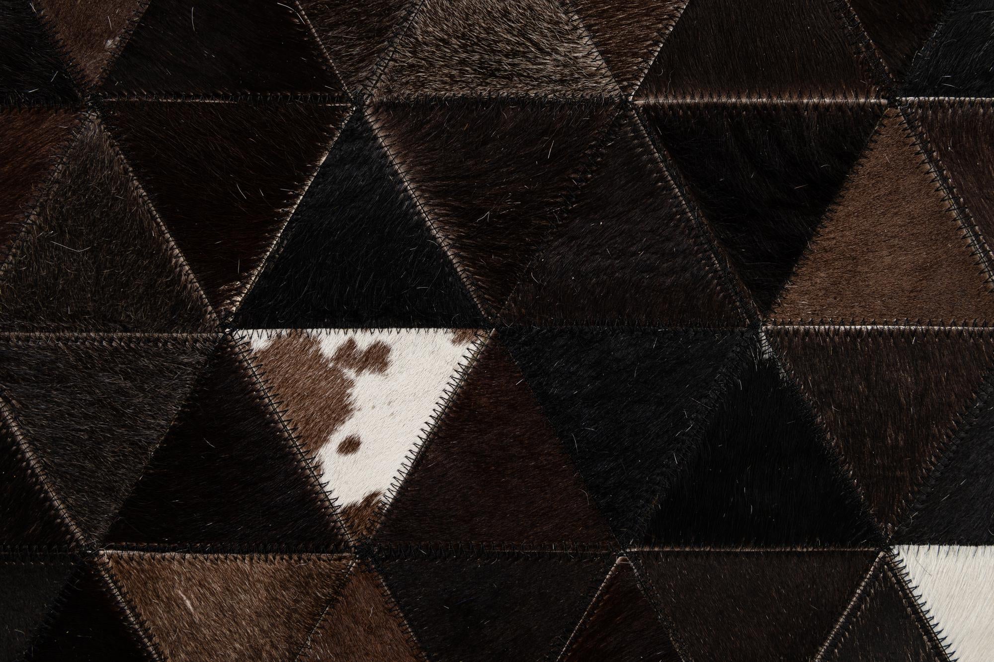 4' 11 x 7' 11 Cowhide - Patchwork Rug