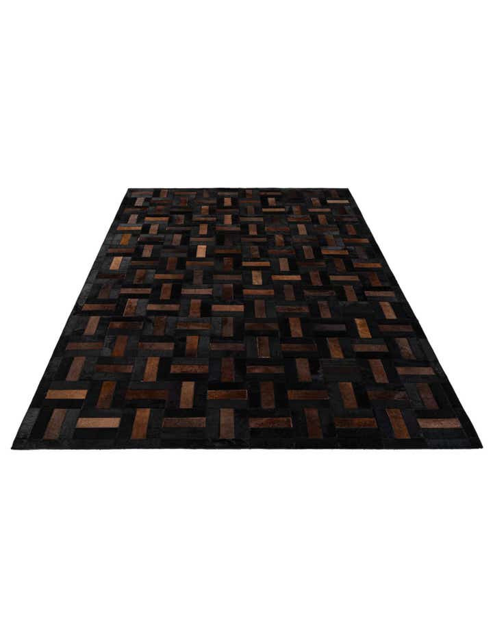 5' 3 x 8' 2 Cowhide - Patchwork Rug