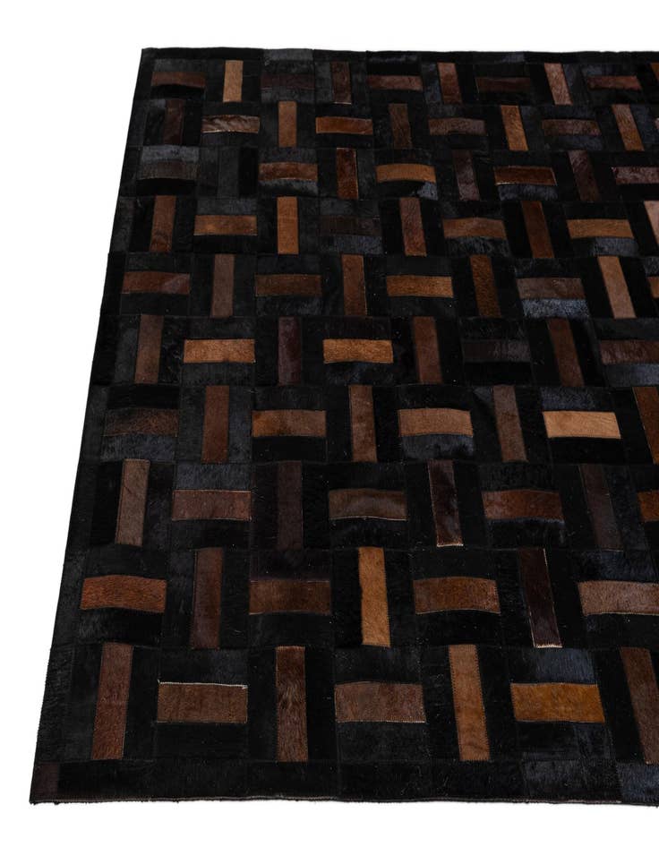 Detail image of 5' 3 x 8' 2 Cowhide - Patchwork Rug