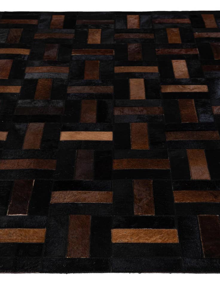 Detail image of 5' 3 x 8' 2 Cowhide - Patchwork Rug