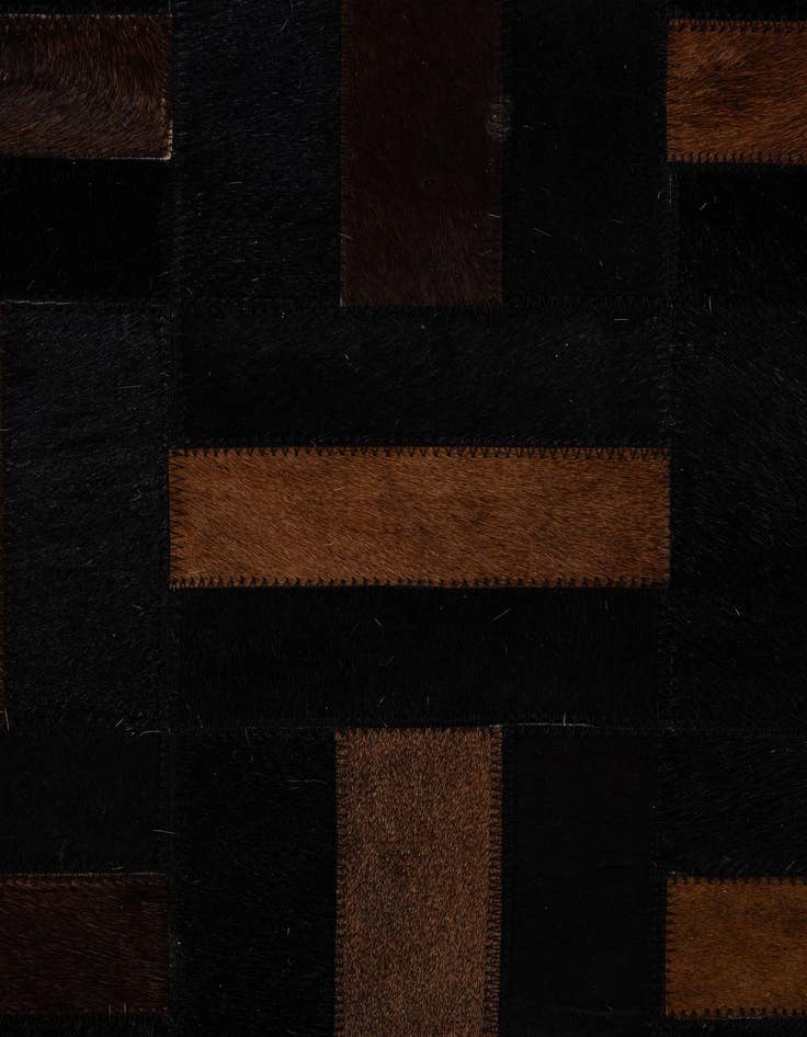 Detail image of 5' 3 x 8' 2 Cowhide - Patchwork Rug