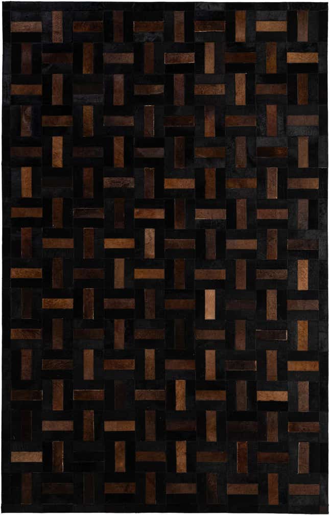 5' 3 x 8' 2 Cowhide - Patchwork Rug