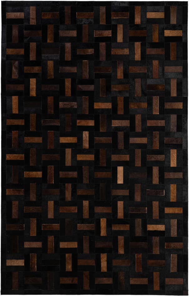 Detail image of 5' 3 x 8' 2 Cowhide - Patchwork Rug