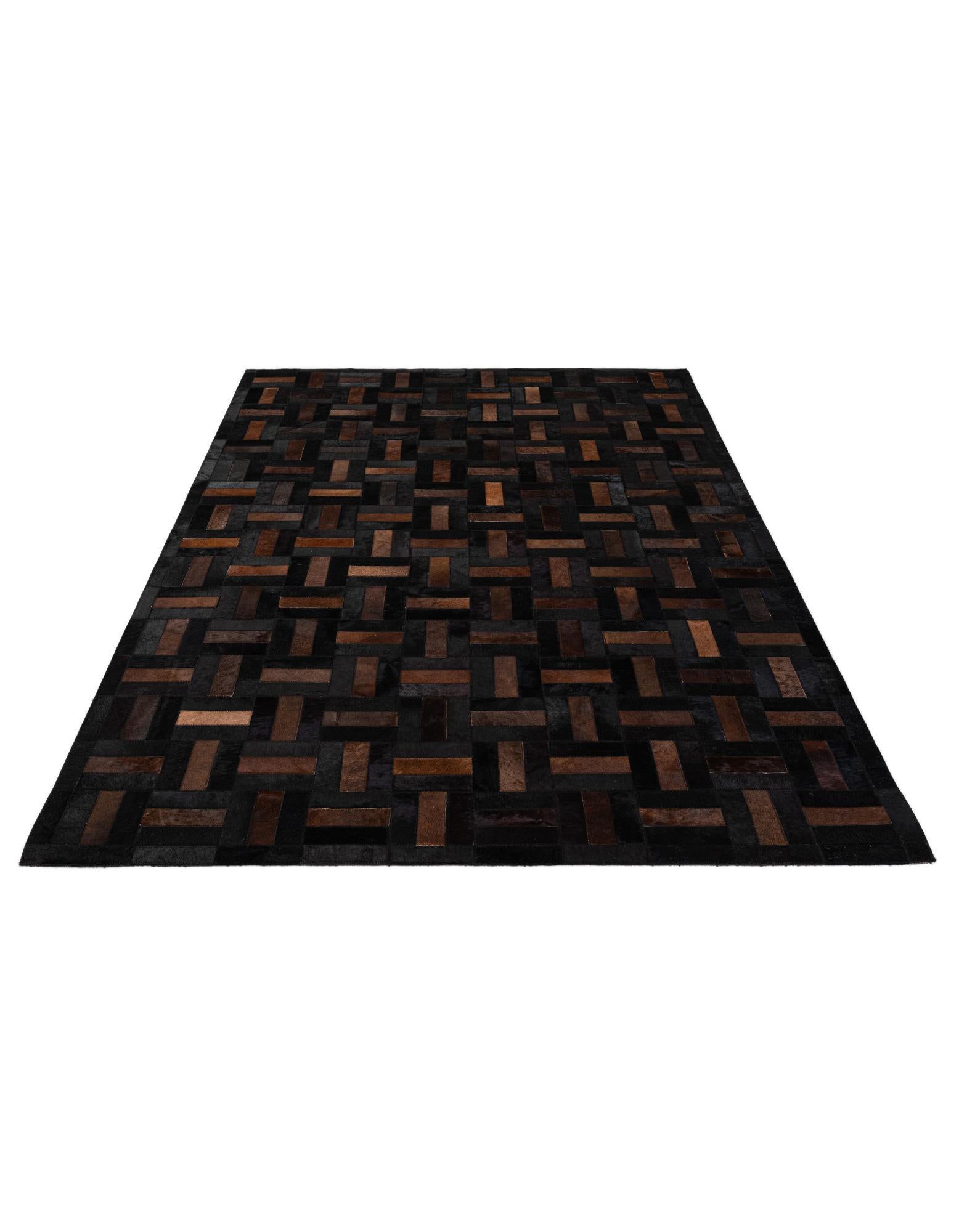 5' 1 x 8' 3 Cowhide - Patchwork Rug