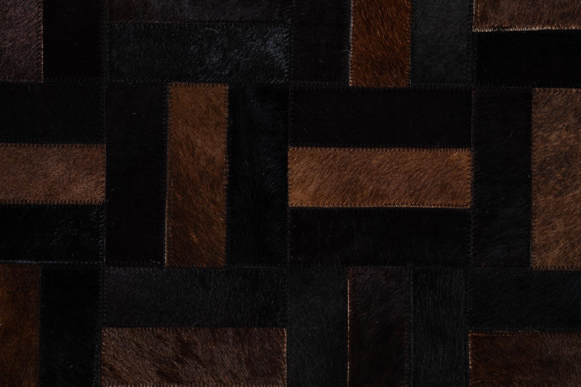 5' 1 x 8' 3 Cowhide - Patchwork Rug