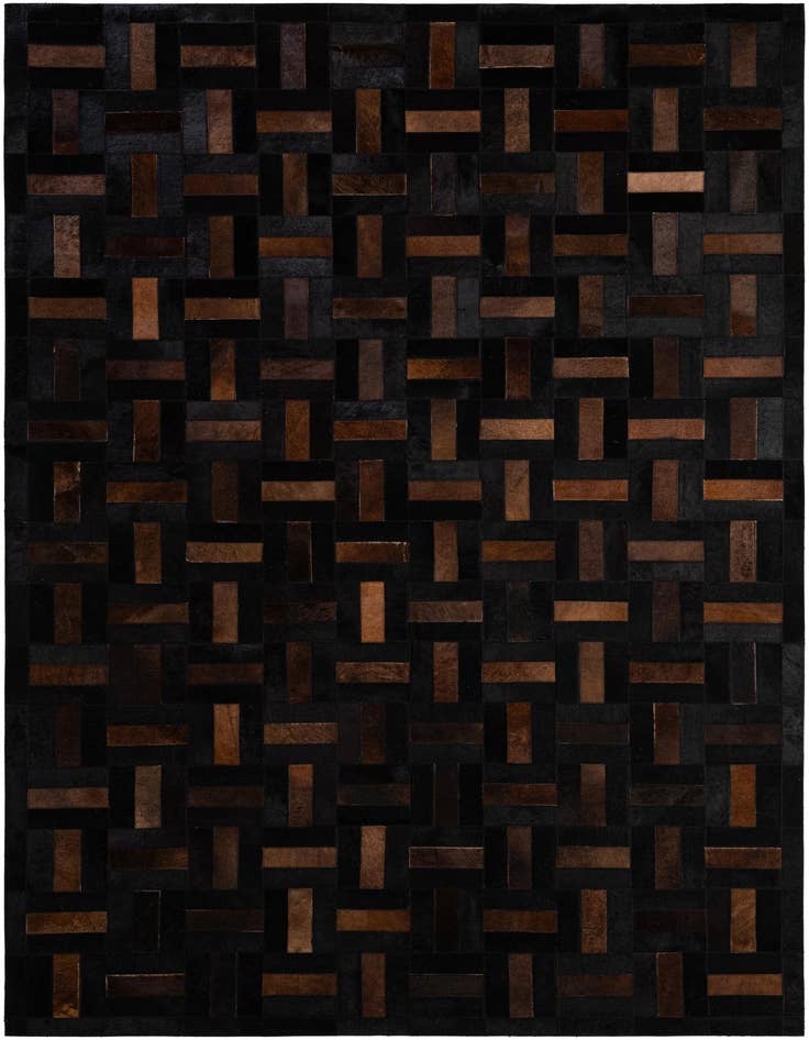 Detail image of 5' 1 x 8' 3 Cowhide - Patchwork Rug