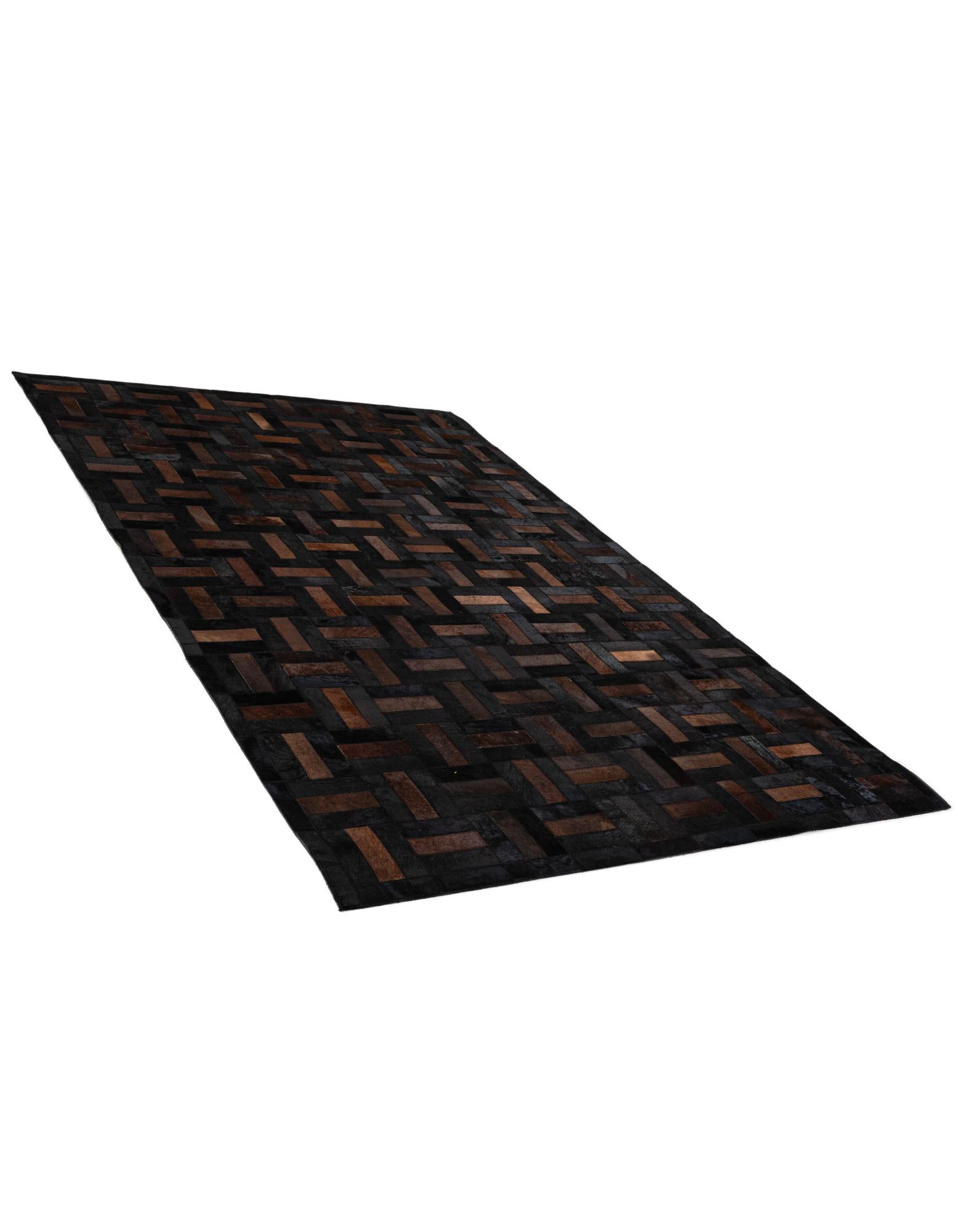 5' 3 x 8' 2 Cowhide - Patchwork Rug
