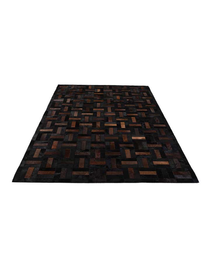 5' 3 x 8' 2 Cowhide - Patchwork Rug