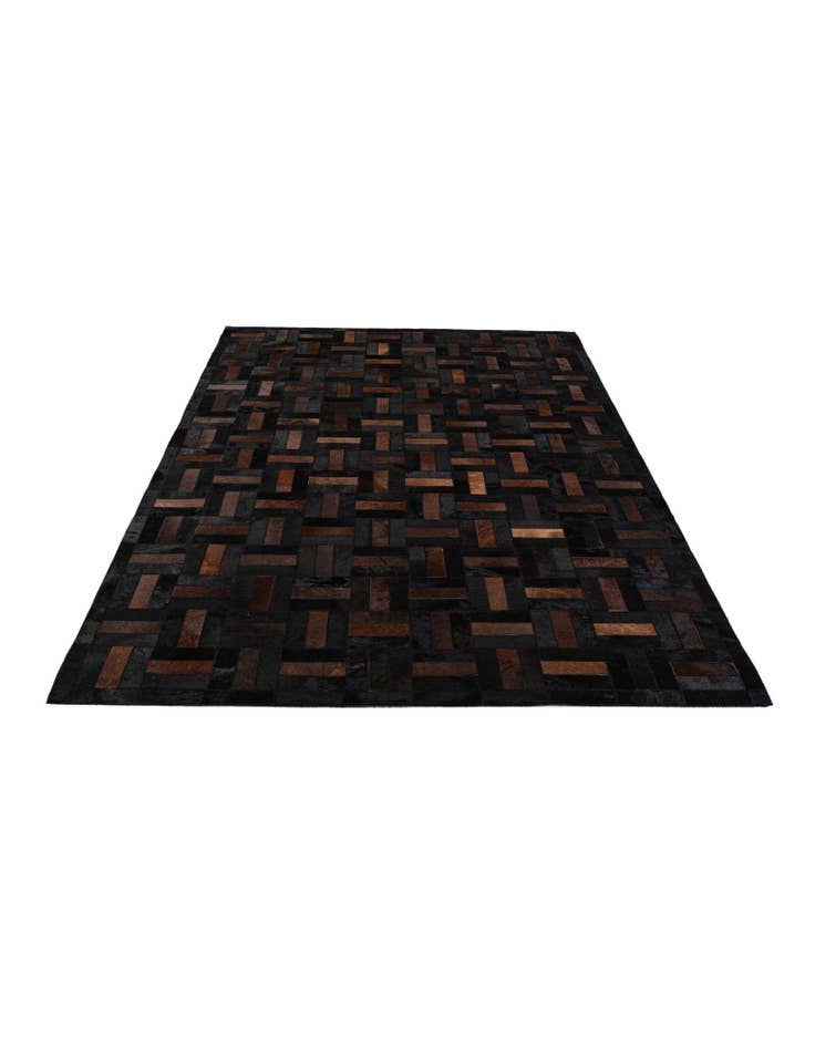 Detail image of 5' 3 x 8' 2 Cowhide - Patchwork Rug
